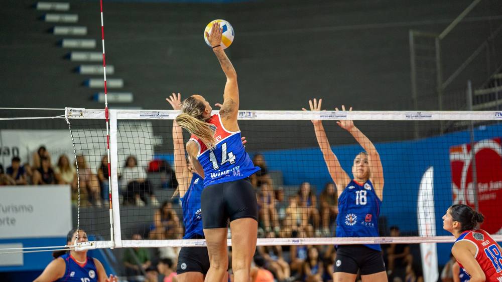 Indoor volleyball match